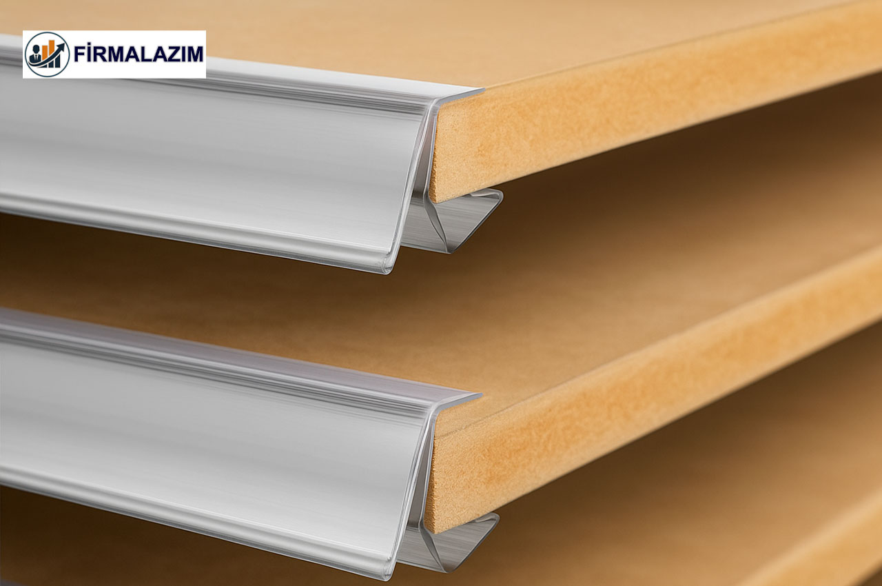 Ahşap Rafa Geçmeli Fiyat Etiketliği 39 mm