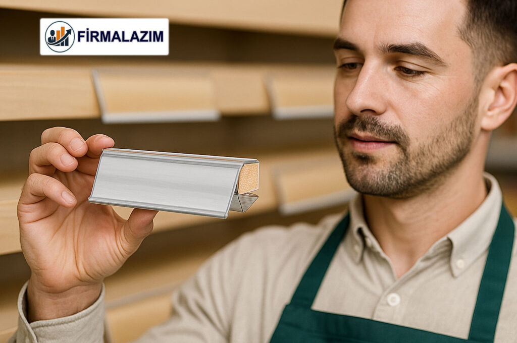 Eczane Ahşap Raf Etiketliği