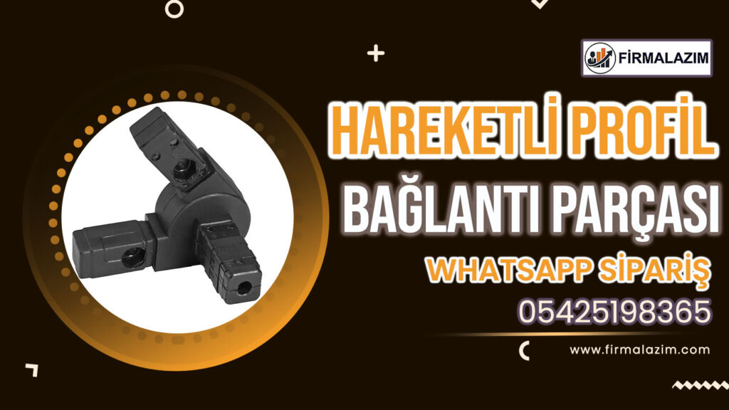 Hareketli 3 Çıkışlı Kutu Profil Bağlantı Parçası