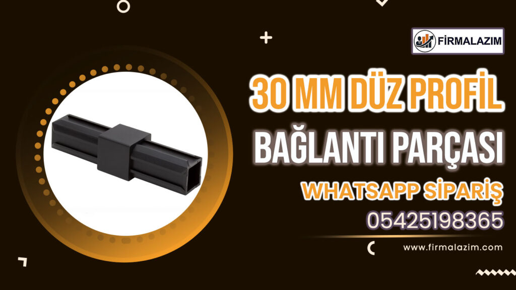 kutu-profil-düz-bağlantı-parçası