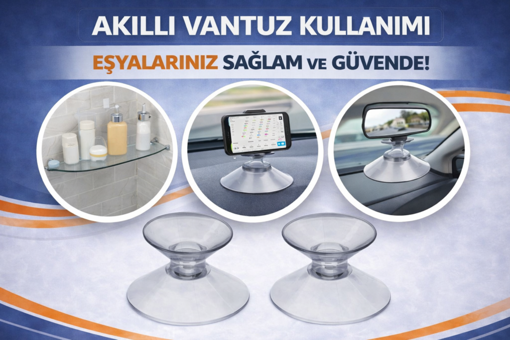 çift şeffaf vantuz