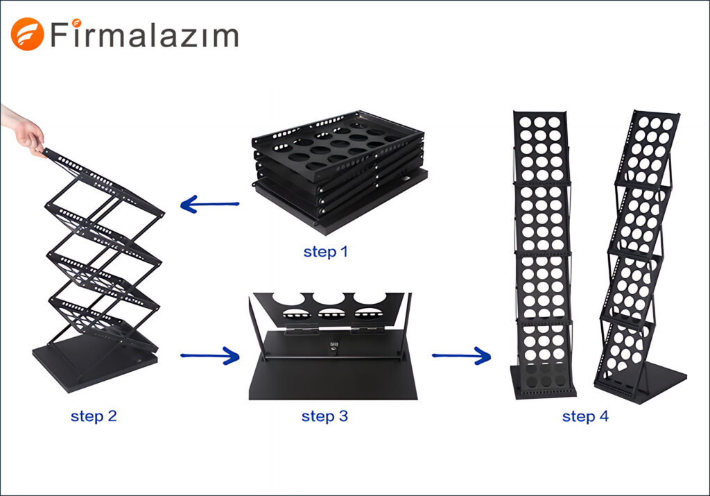 katlanabilir metal broşür standı modelleri