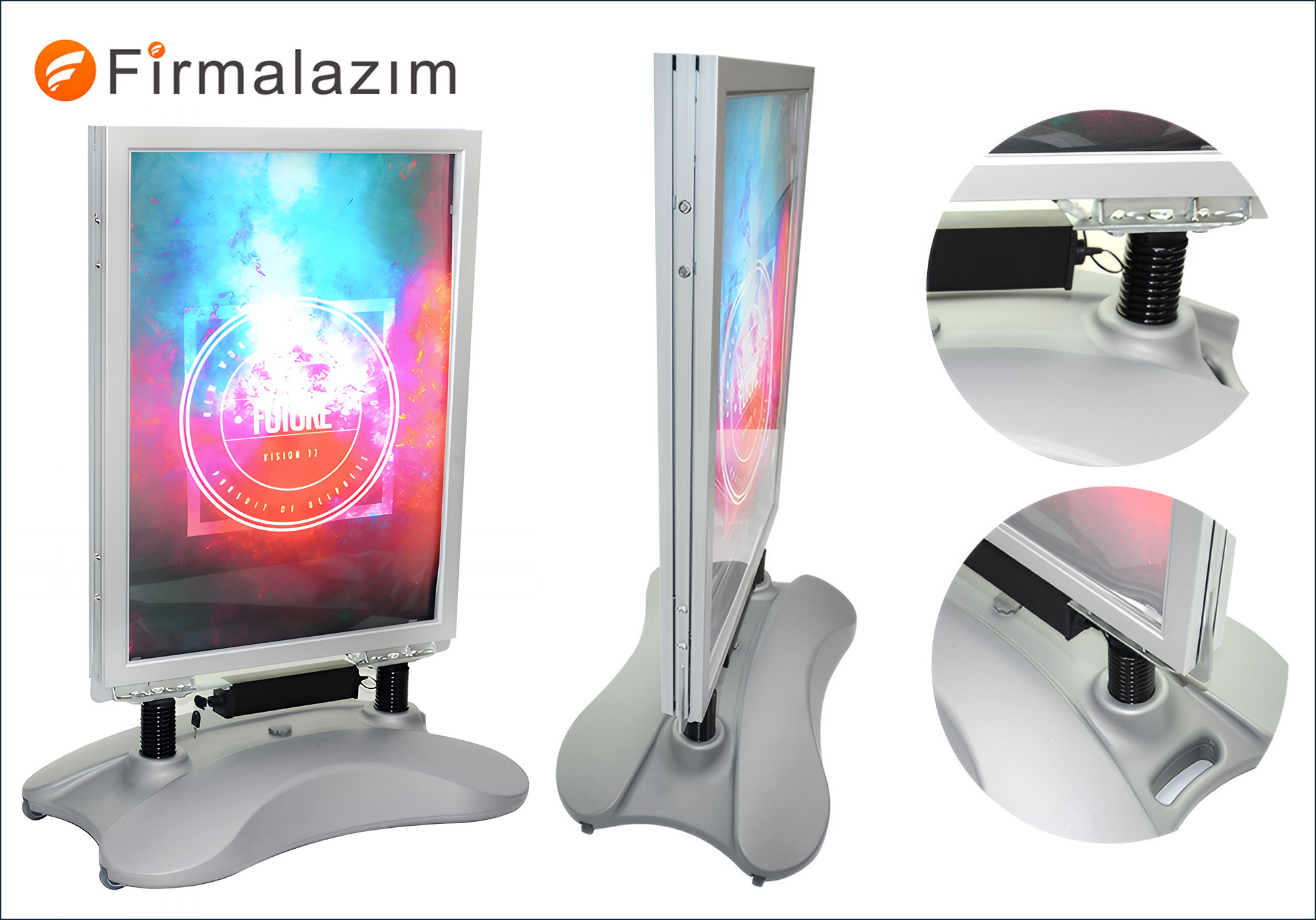 WindPro LED Aydınlatmalı Kaldırım Panosu