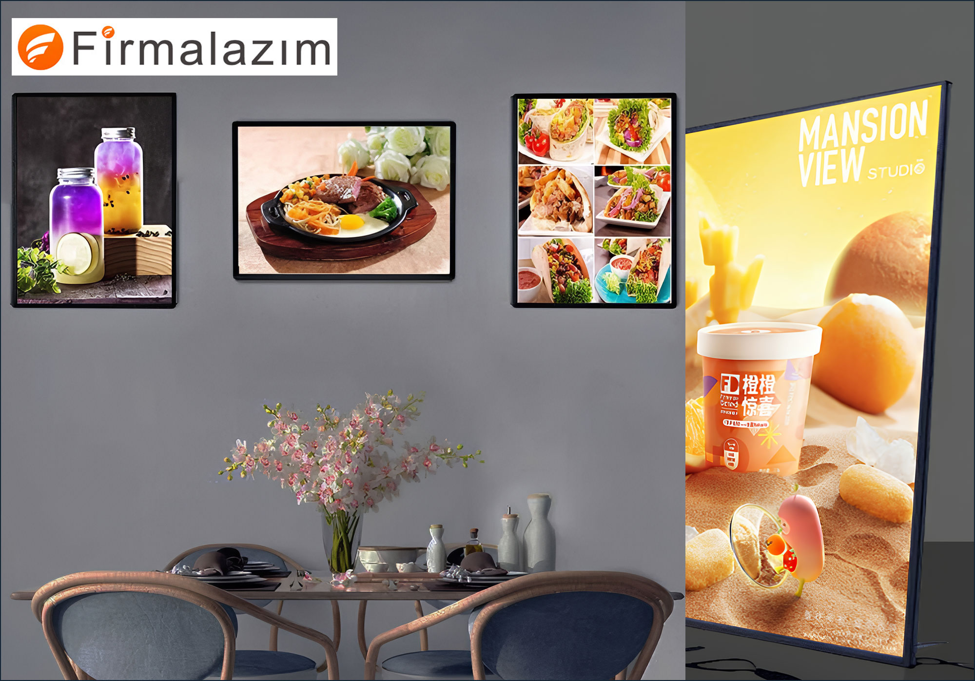 Çift Taraflı LED Çerçeve 25 mm