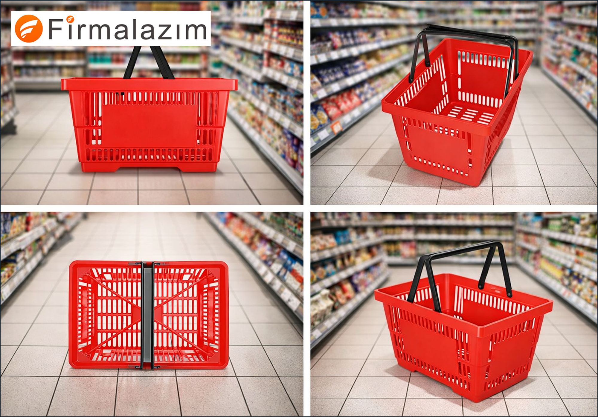 Plastik Market Alışveriş Sepeti