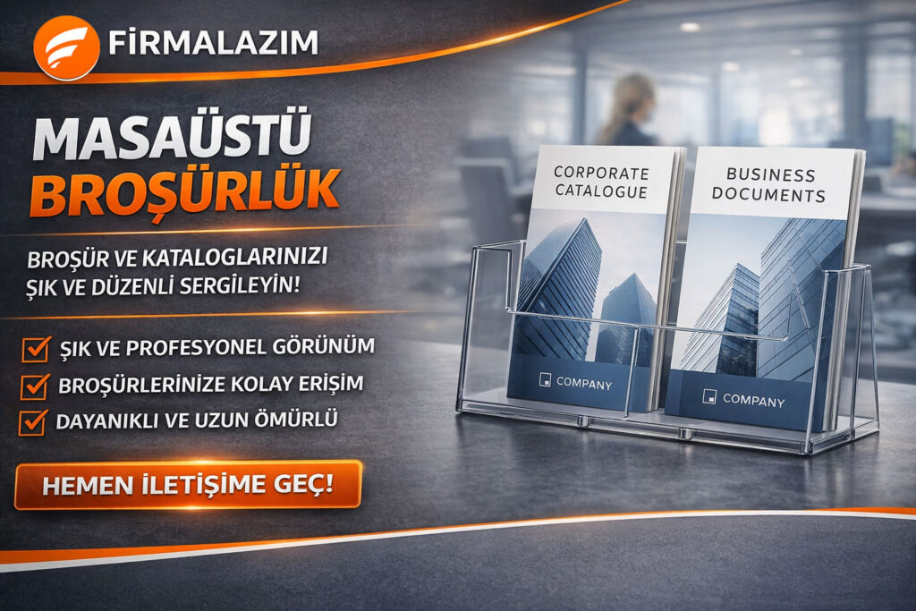 Plastik 2 raflı masaüstü föylük