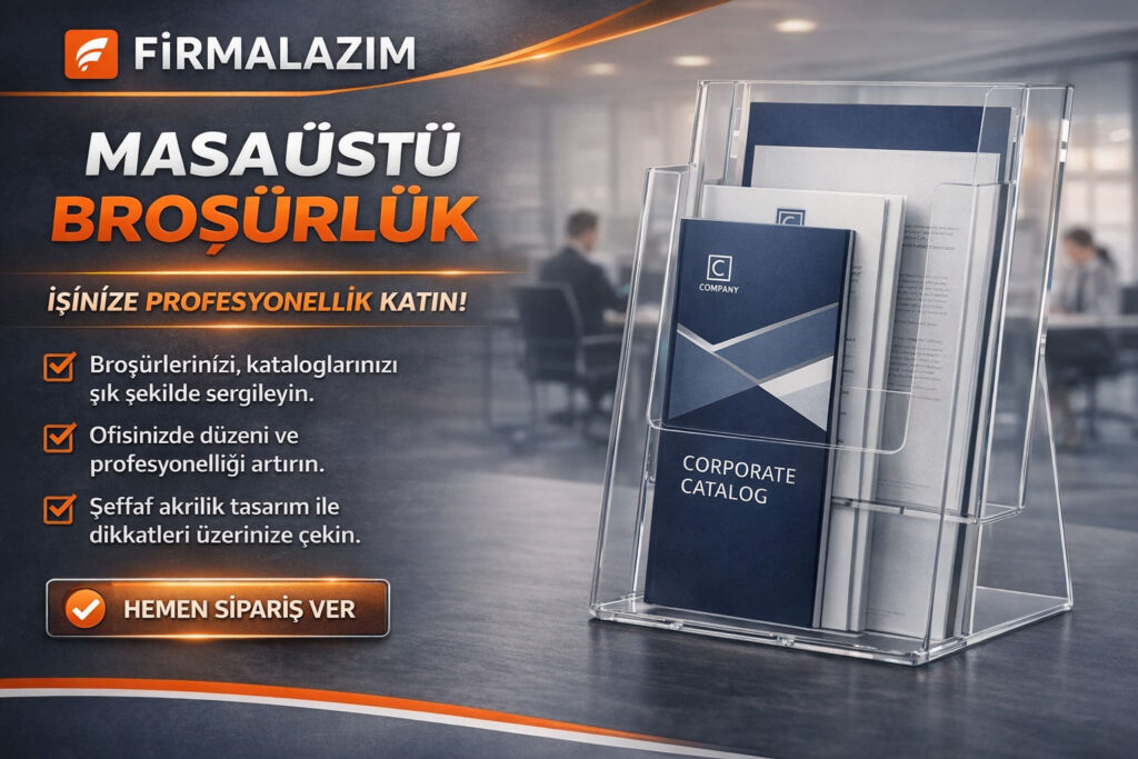 A4 broşür standı 2 katlı