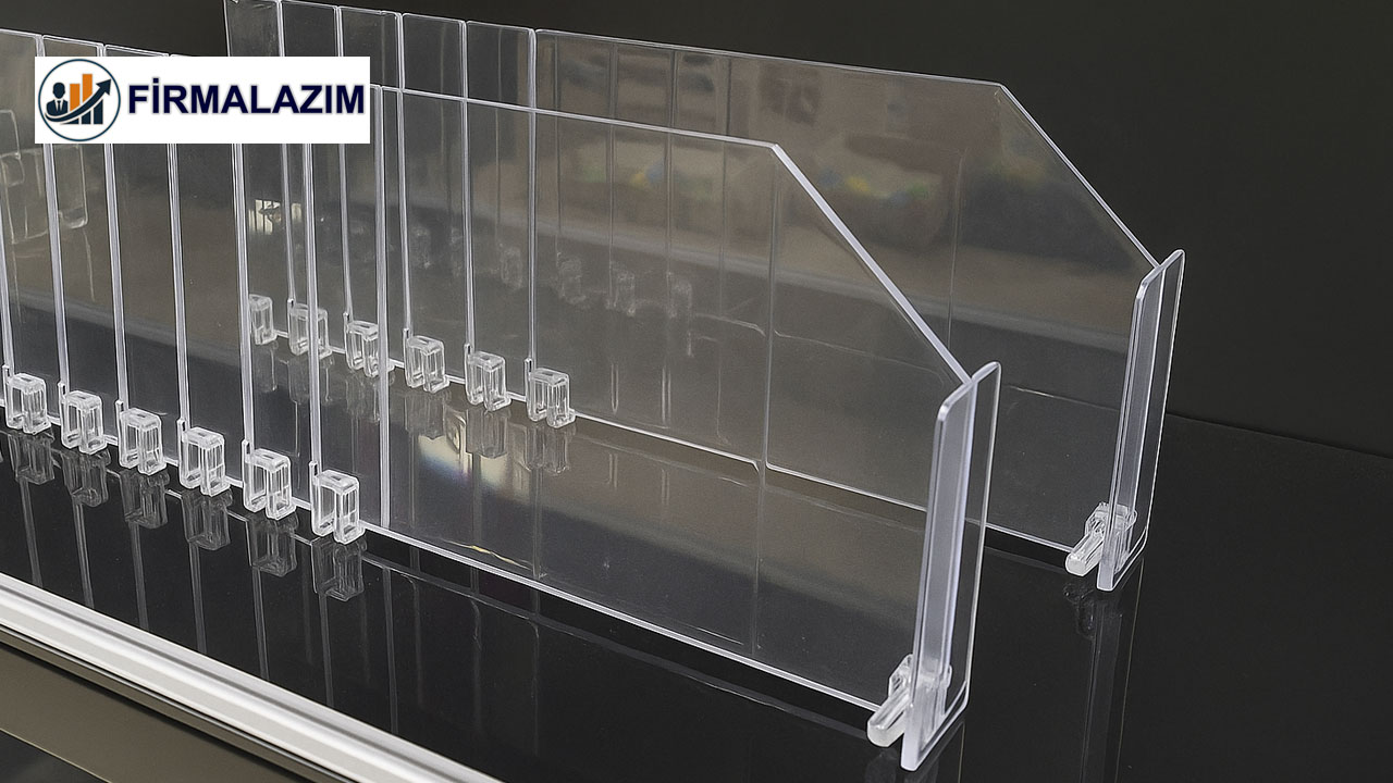 Acrylic Shelf Organizer Divider for Grocery Store Shelving