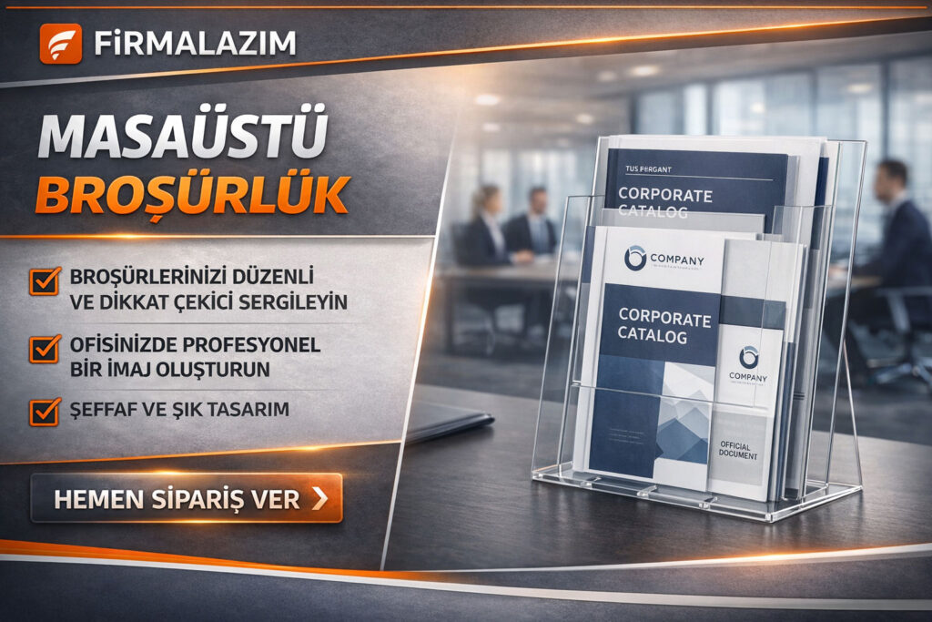 Şeffaf 2 katlı A4 stand