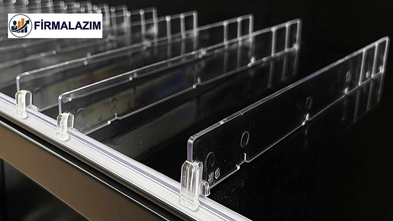 Transparent Shelf Separator Supermarket Shelves Transparent Shelf Separator Supermarket Shelves