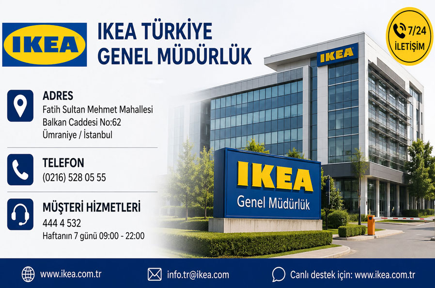 IKEA Türkiye Genel Müdürlük Adresi ve Telefonu IKEA Türkiye Genel Müdürlük Adresi ve Telefonu